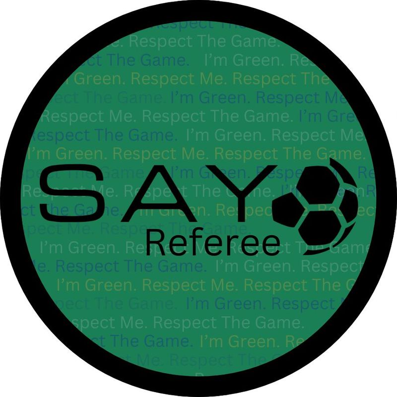 Going Green - SAY Referee Patch (for referees &lt;18yo /first year referees)