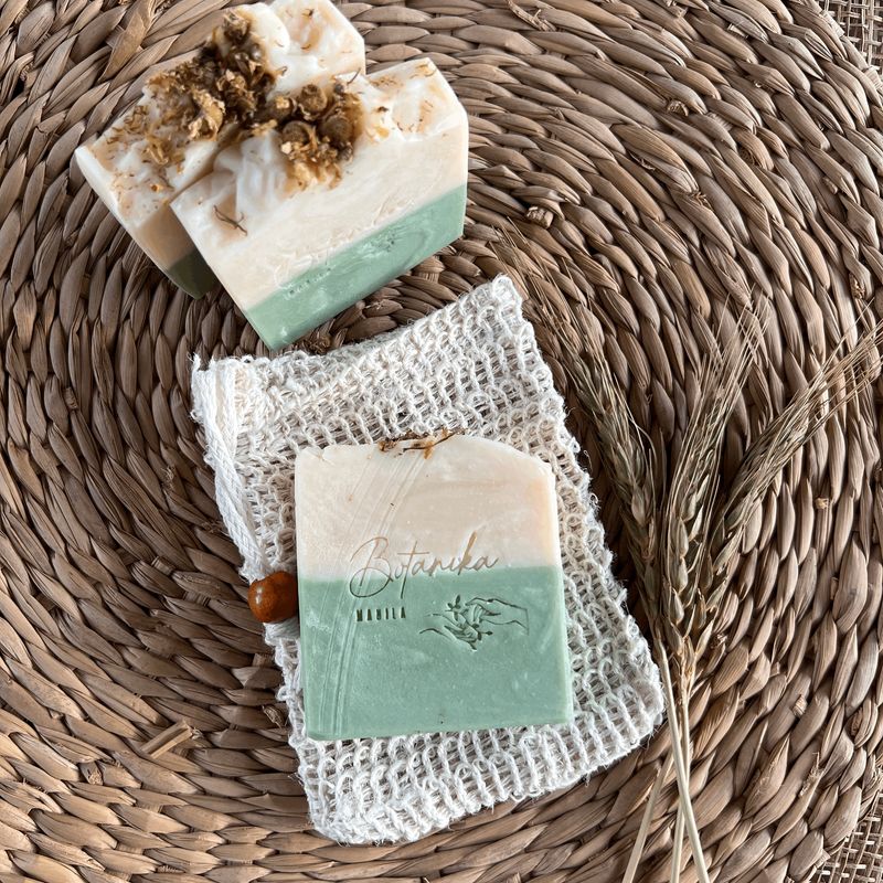 Green Tea and Chamomile Artisan Soap