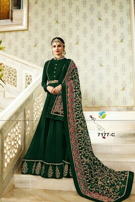 Elegant Light Green Party Wear Anarkali Salwar Suits