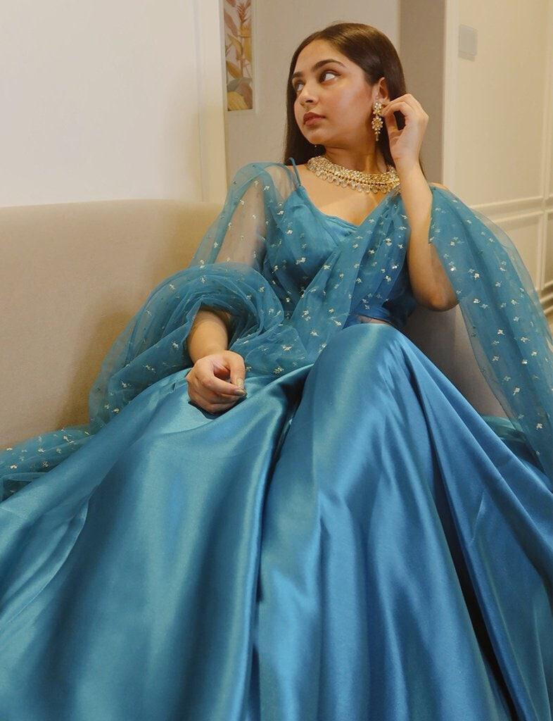 Gorgeous Blue Party Wear Lehenga Choli Online