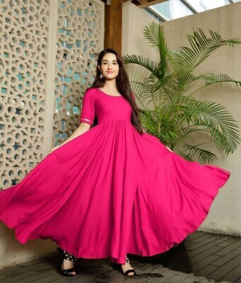 Adorable Drashti Dhami pink With Floral Embroidery Anarkali Suit