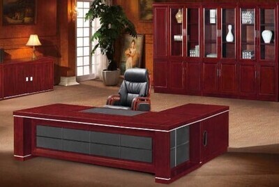 #The Tutankhamun - (1.8M)Executive Office Desk (3pc) Suite