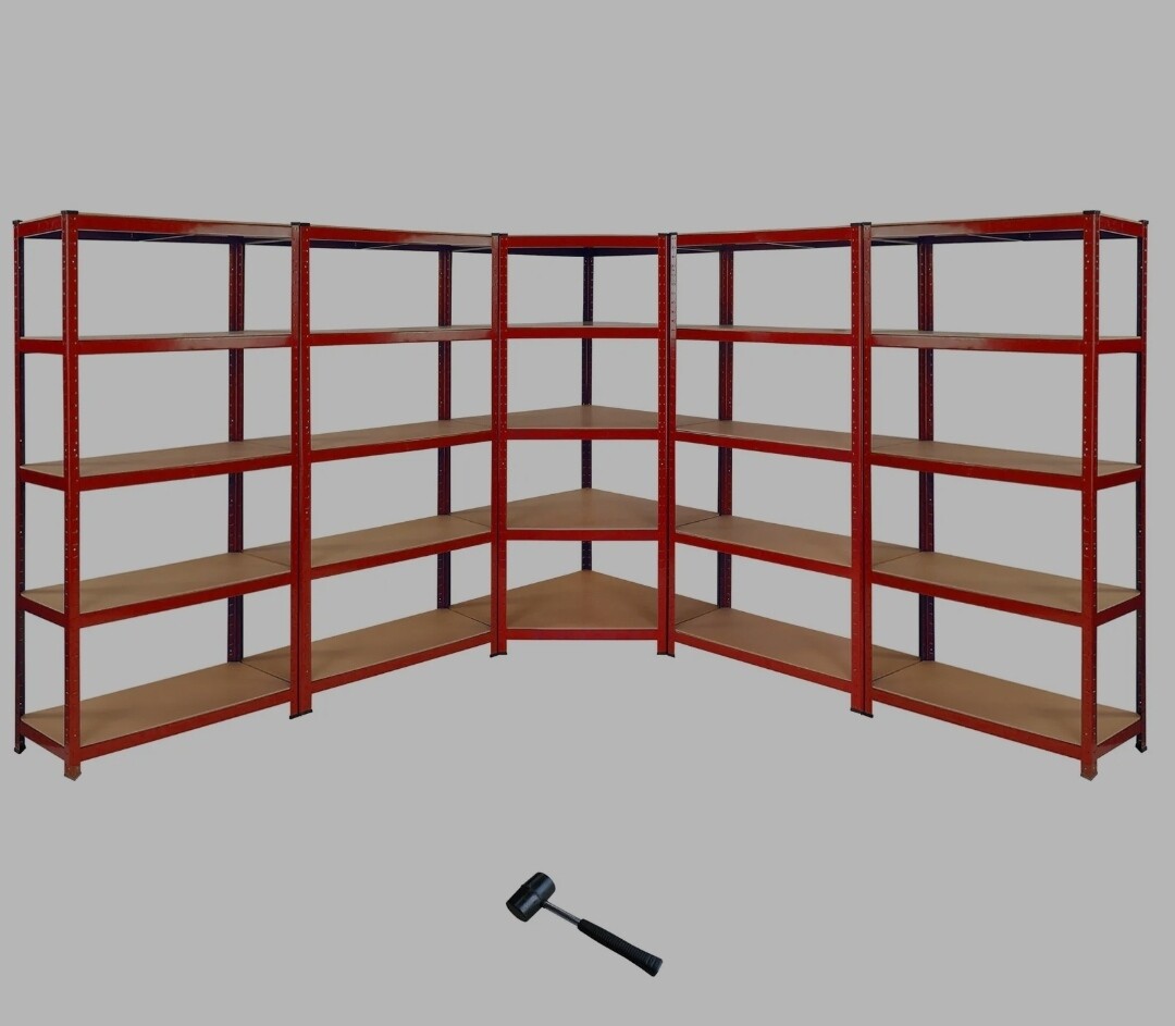 Garage Racking Storage Shelving Unit Shelves Steel Heavy Duty Metal Shelf 5 Tier