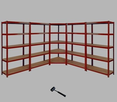 Garage Racking Storage Shelving Unit Shelves Steel Heavy Duty Metal Shelf 5 Tier