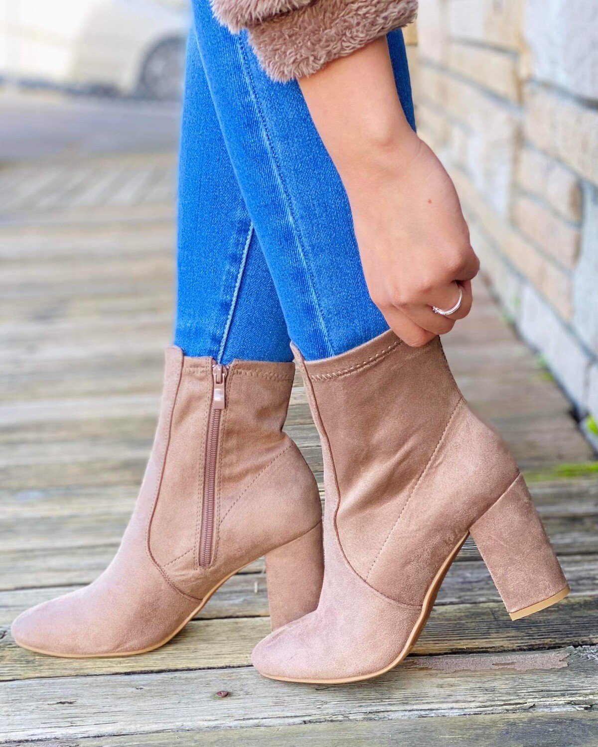 sadie suede bootie