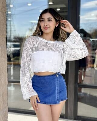 Beach babe knitted top