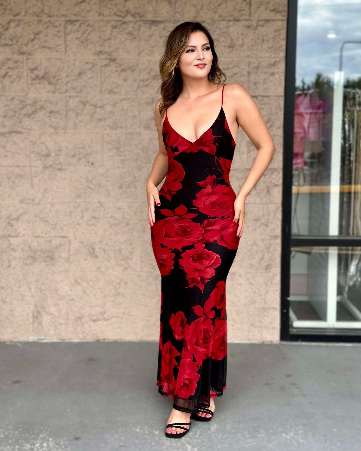 High standards floral long maxi dress