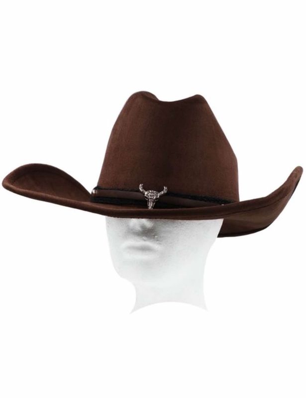 Bull suede western hat