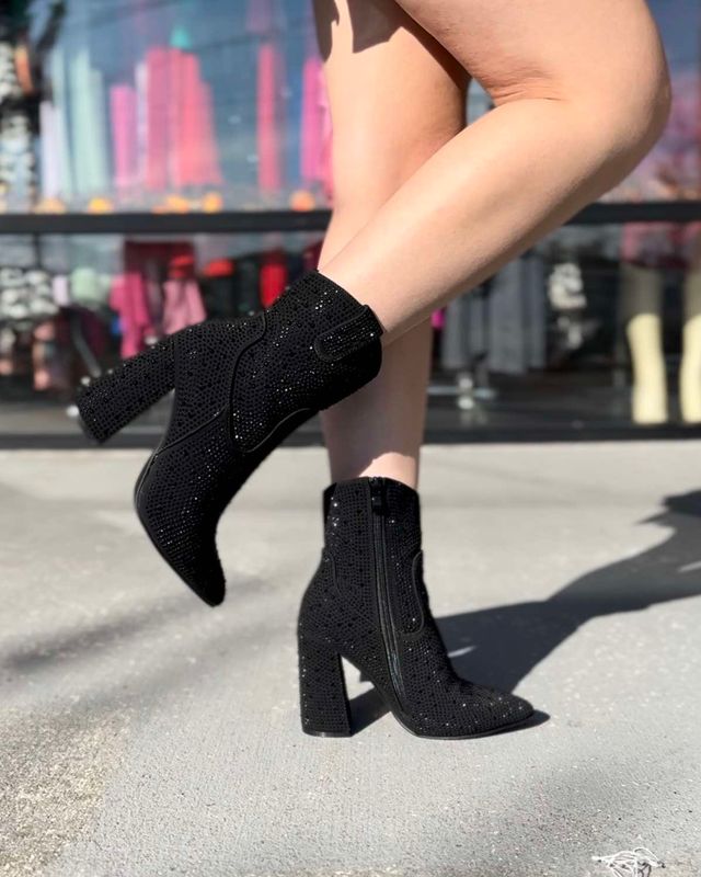 Ariel rhinestone short boot
