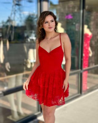 Romantize me lace mini dress
