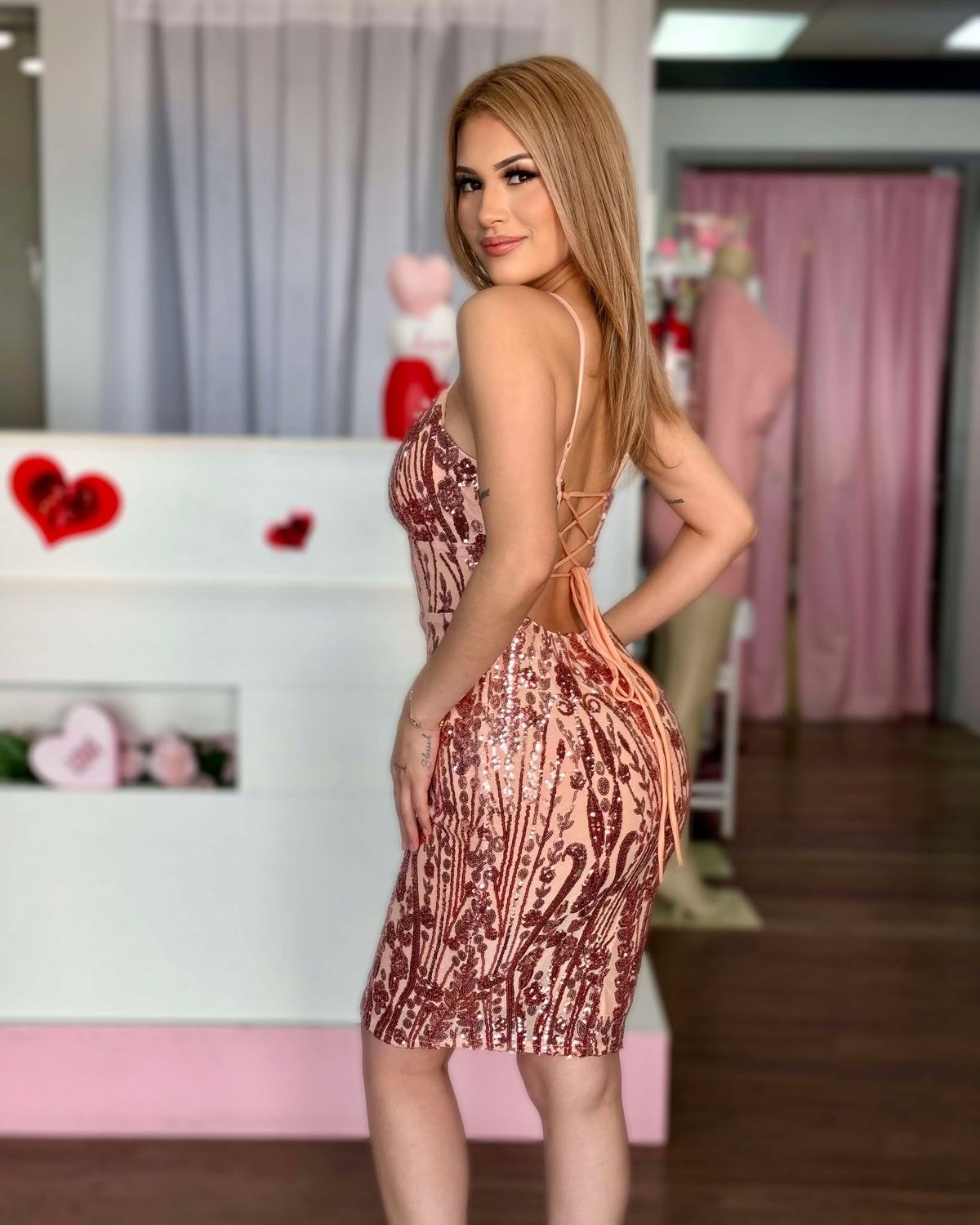 Pretty in sequin dress