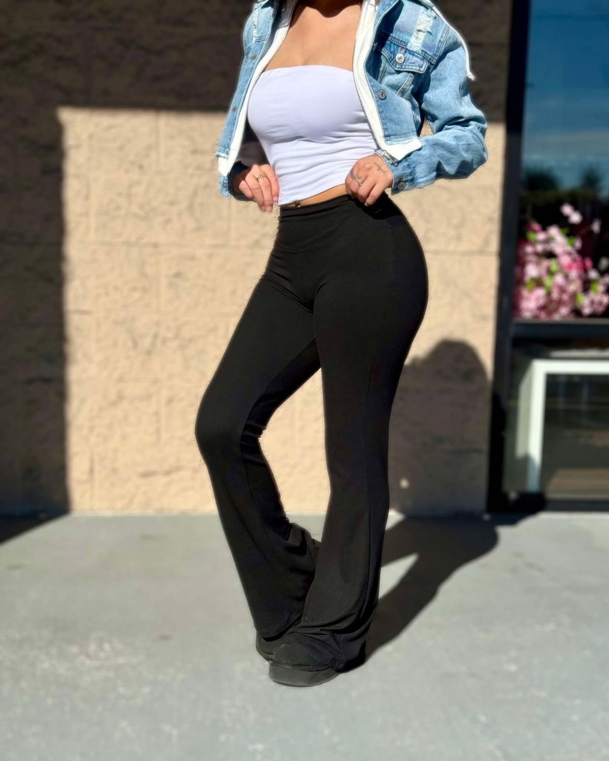 Soft flare leggings