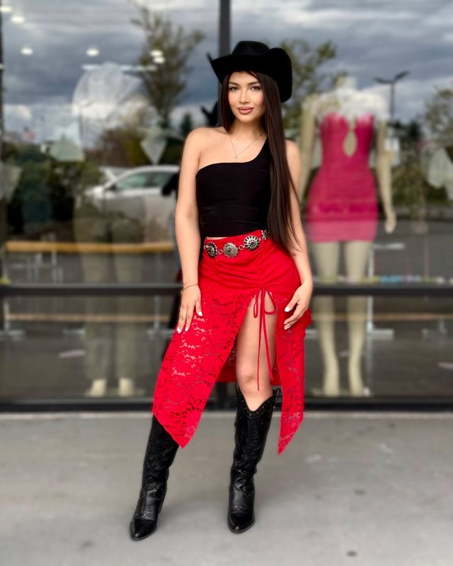 Boho lace skirt