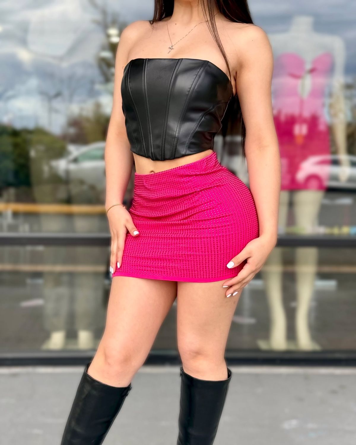 Barbie rhinestone mini skirt