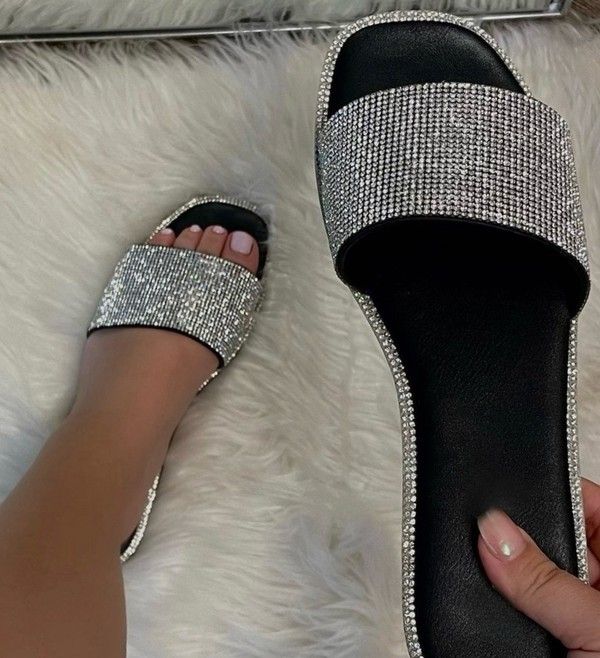 Amiti rhinestone sandal