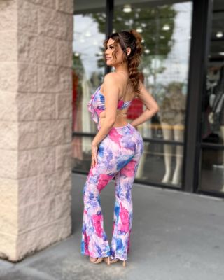 Summer time fun mesh jumpsuit