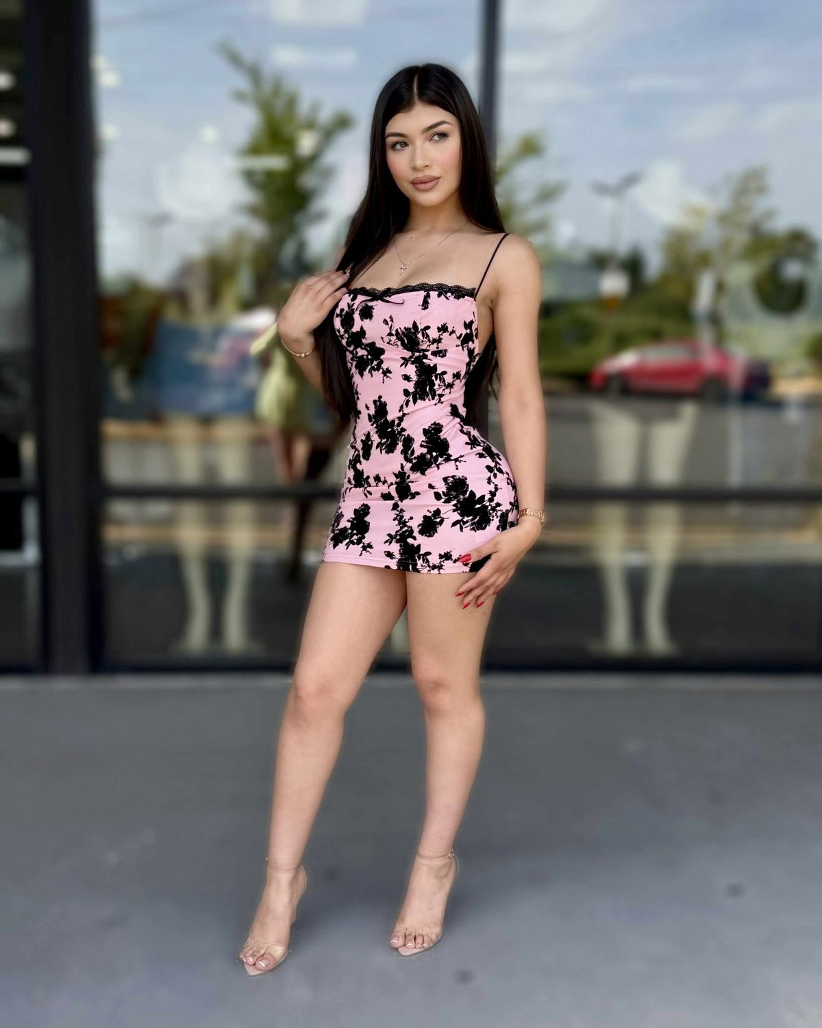 Turn up bodycon mini dress