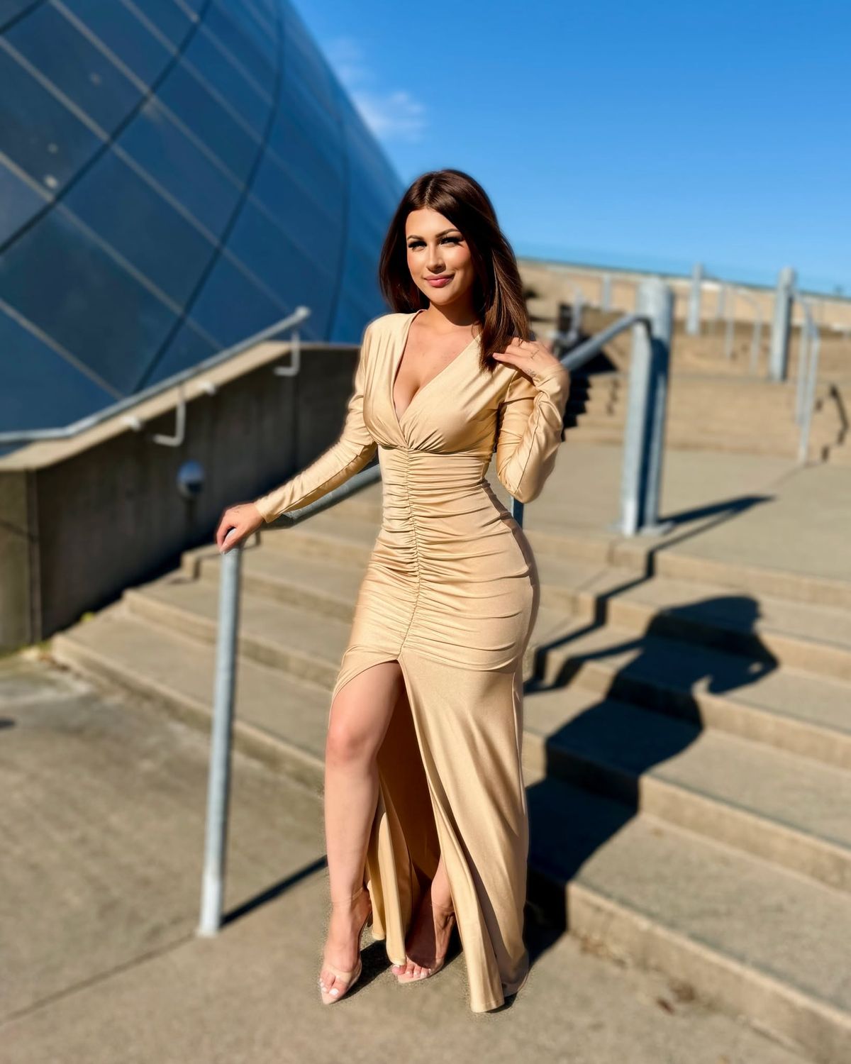 Going all out elegant gown