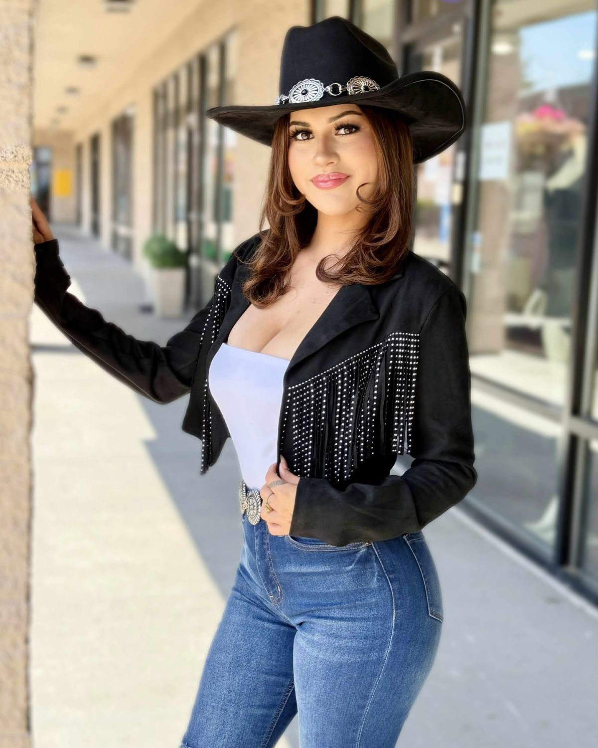 Rockstar status fringe suede jacket