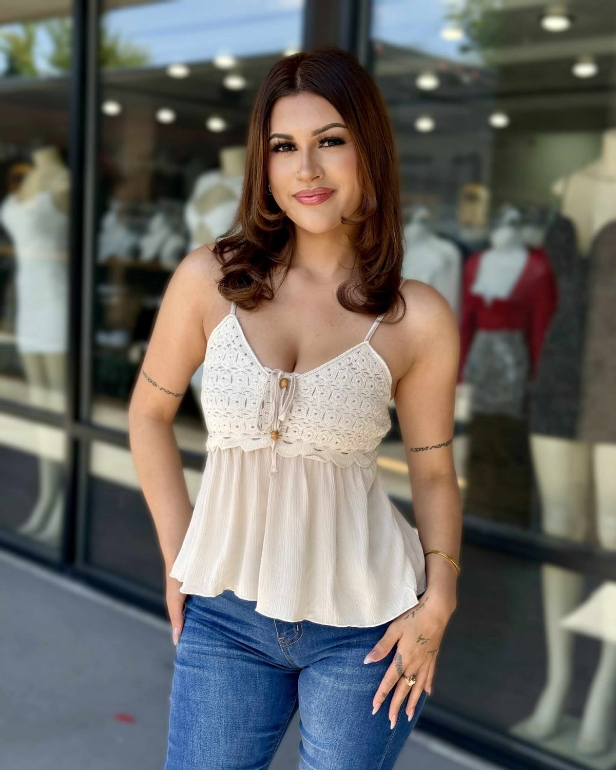 Pretty in crochet top