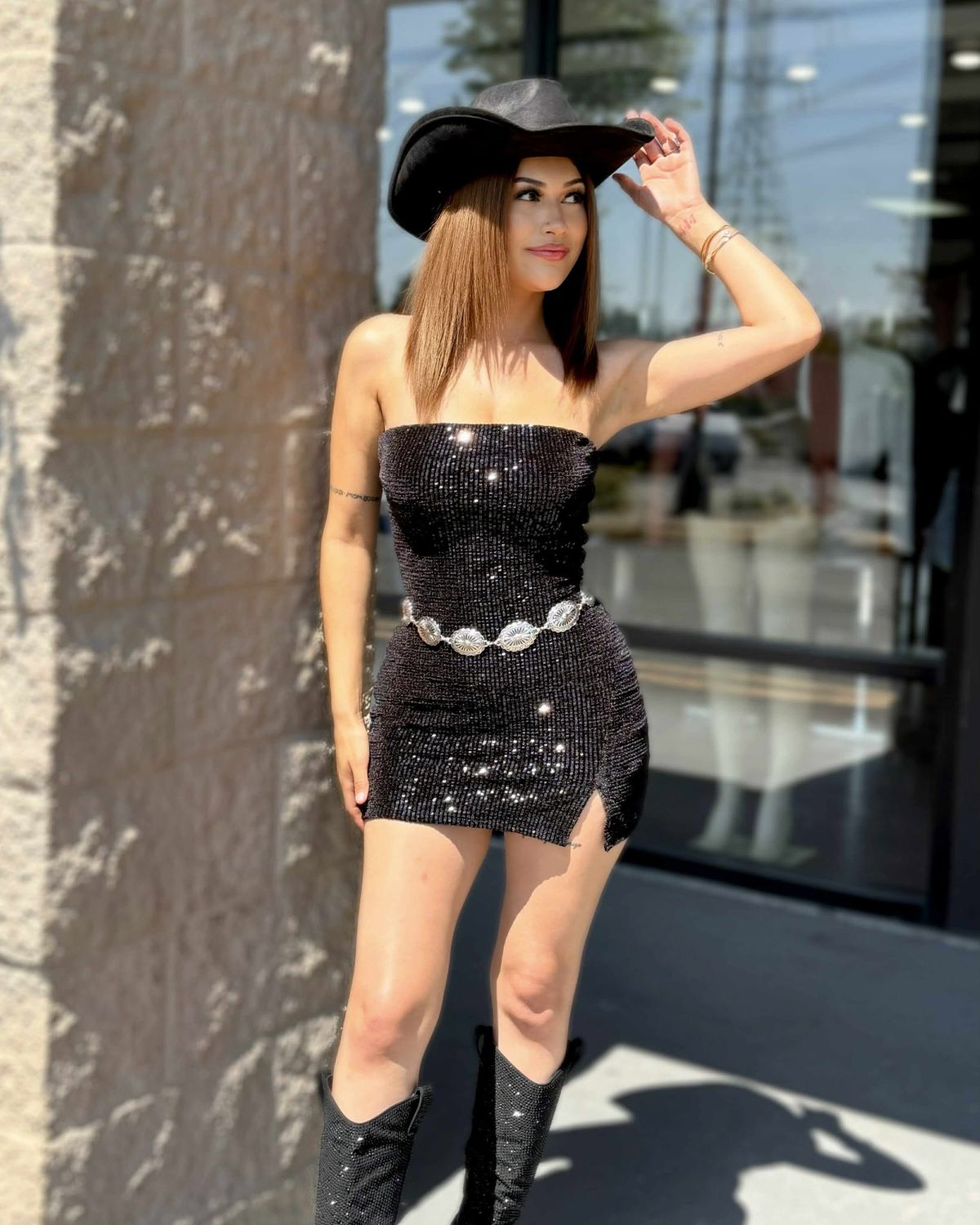 Snatch me up sequin dress (built in shorts!)