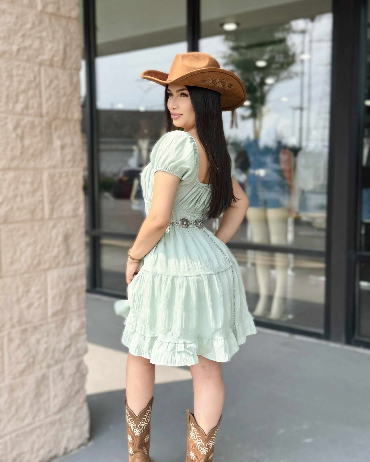 My ride or die,  ruffle dress