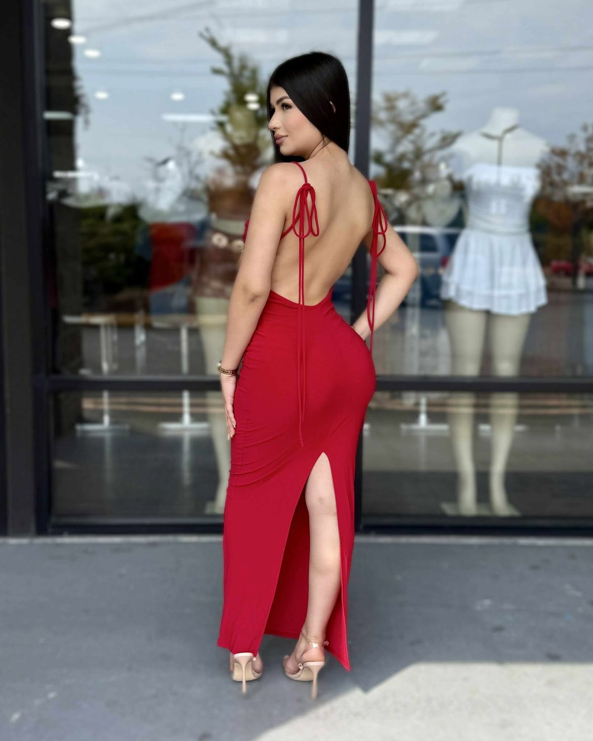 Girl of your dreams backless maxi dress