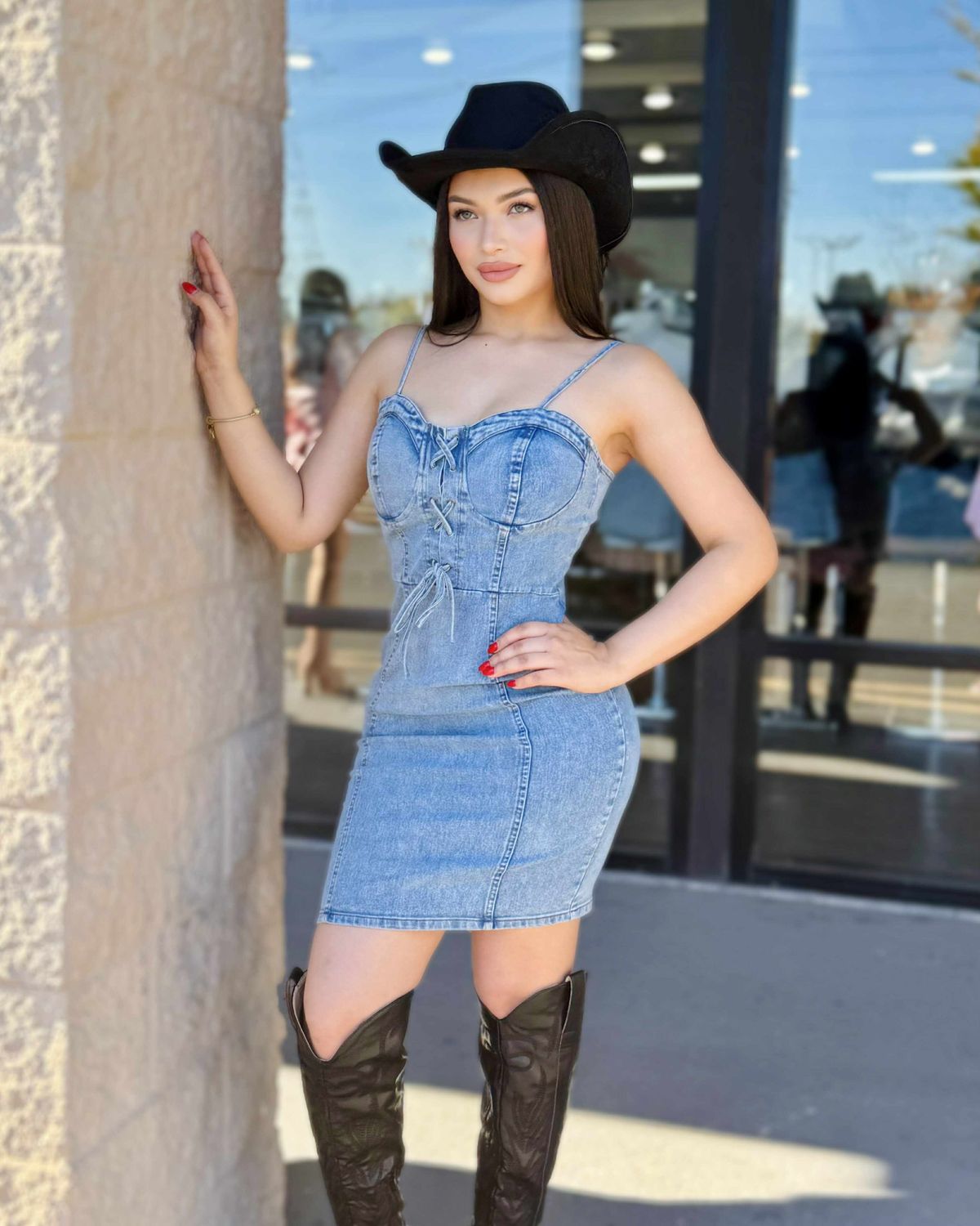 My go to denim dress