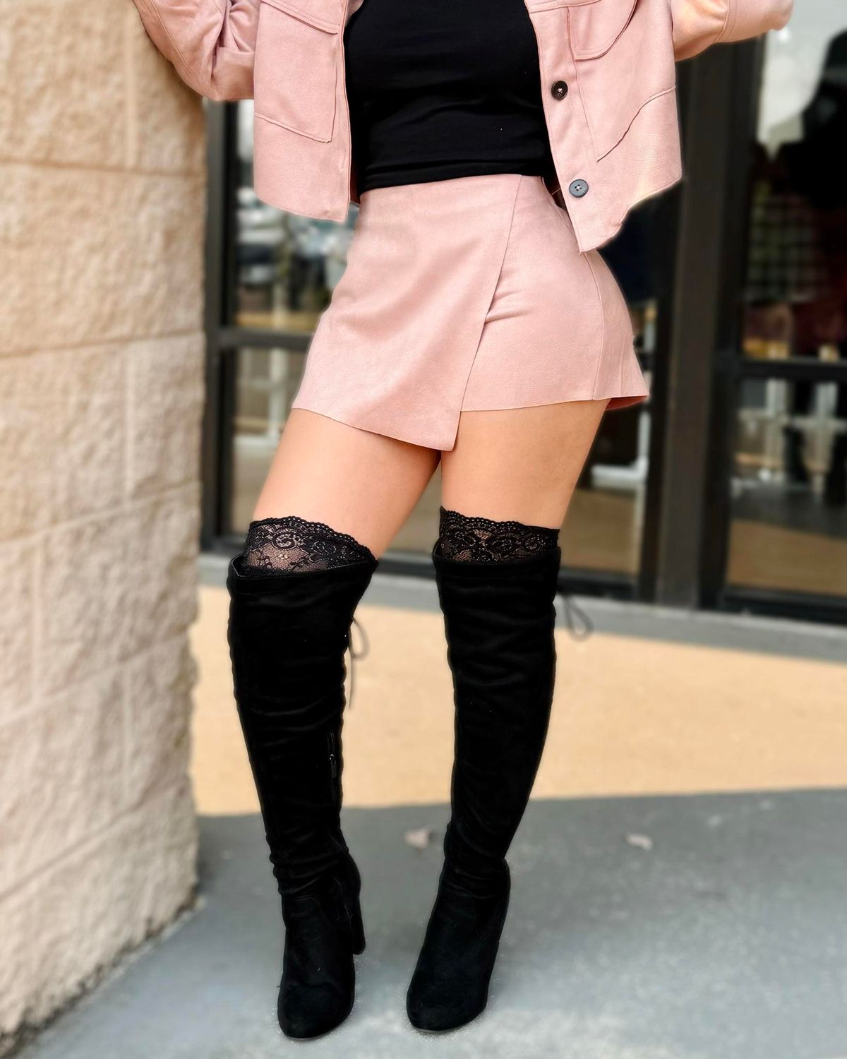 Soft feels suede shorts