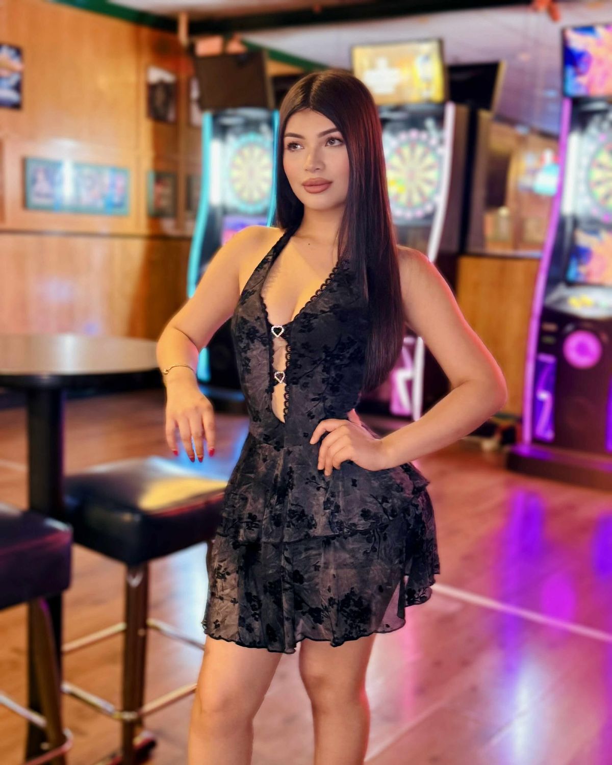 Risk taker ruffle dress