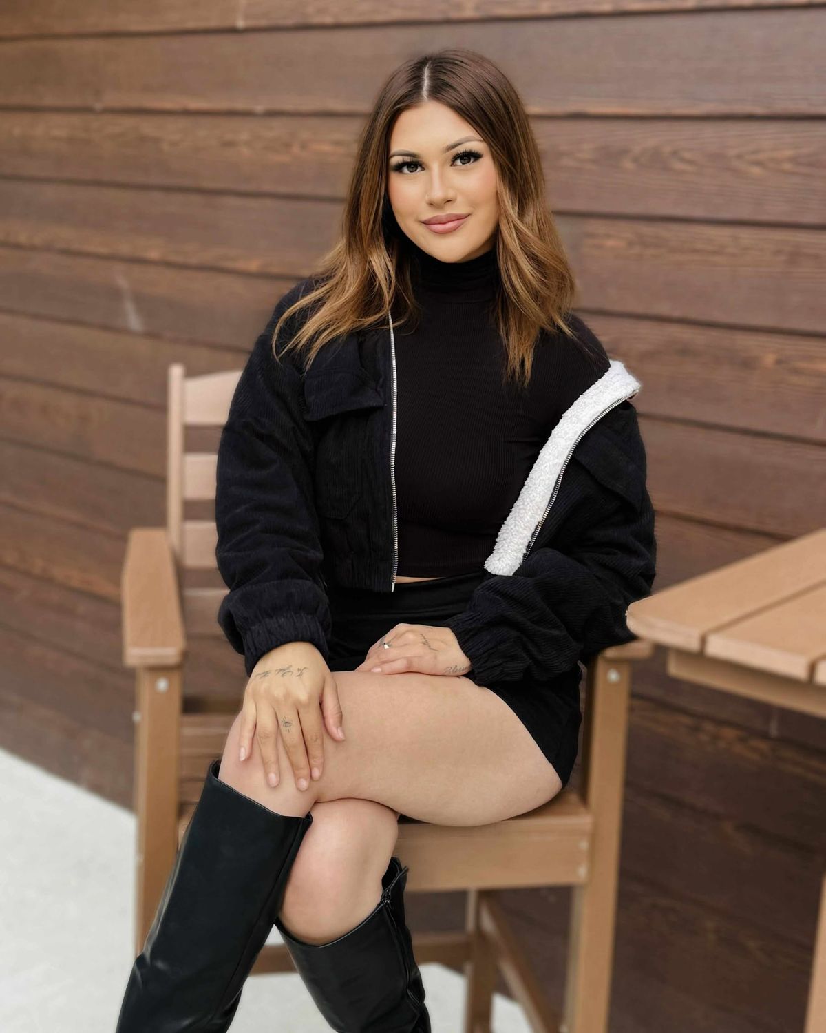 My everyday corduroy fur lined jacket