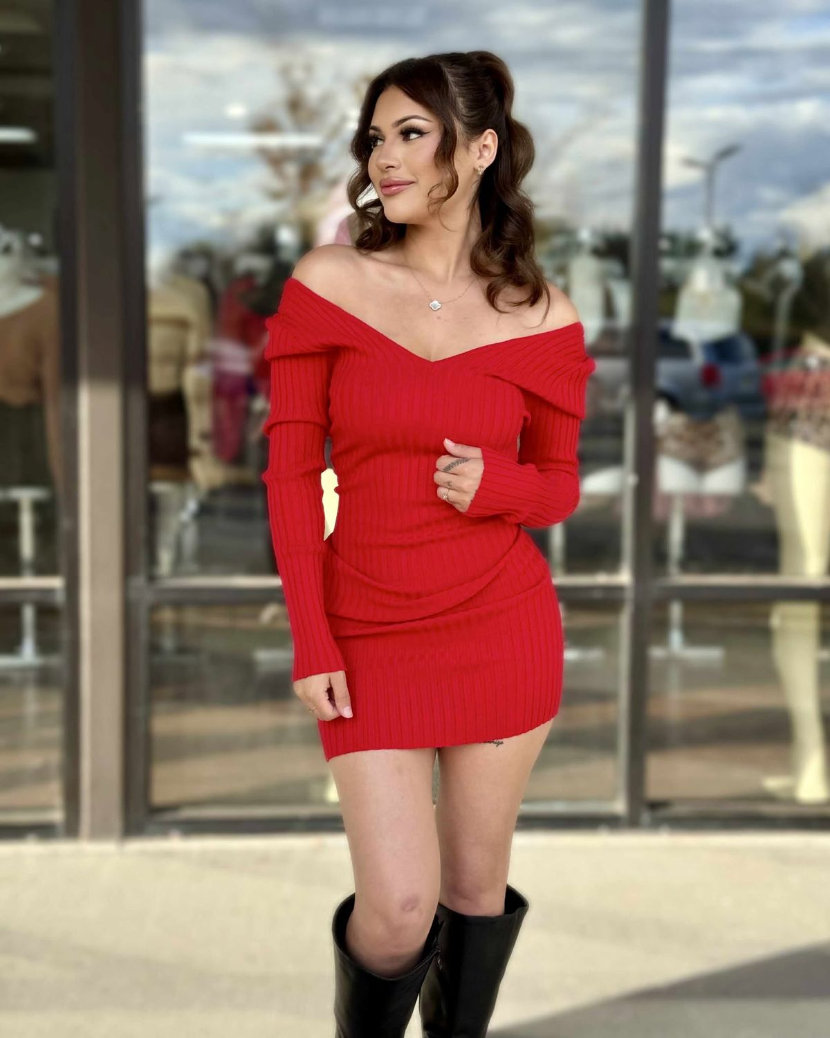 Perfect fit ribbed dress