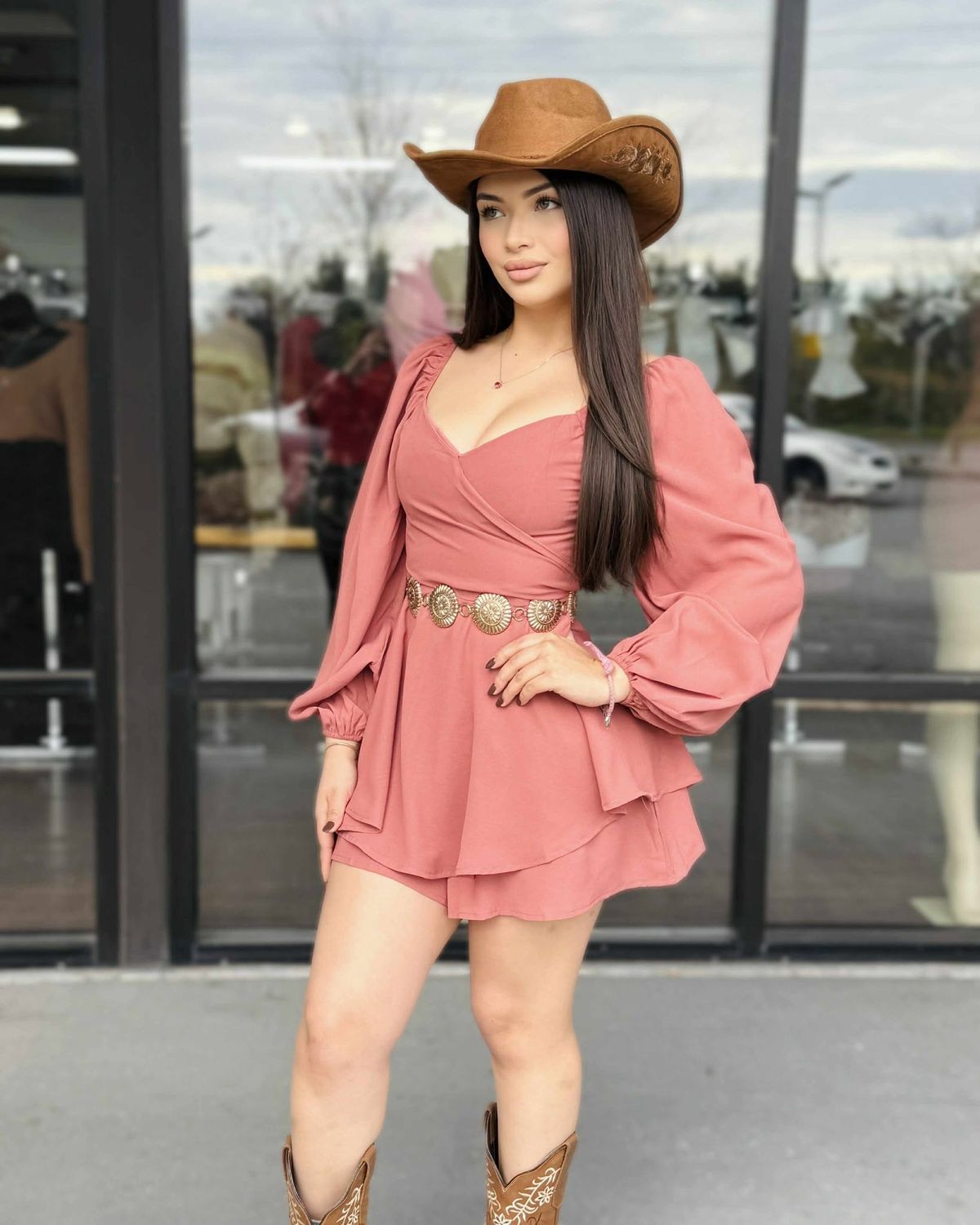 Jaripeo ready long sleeve romper