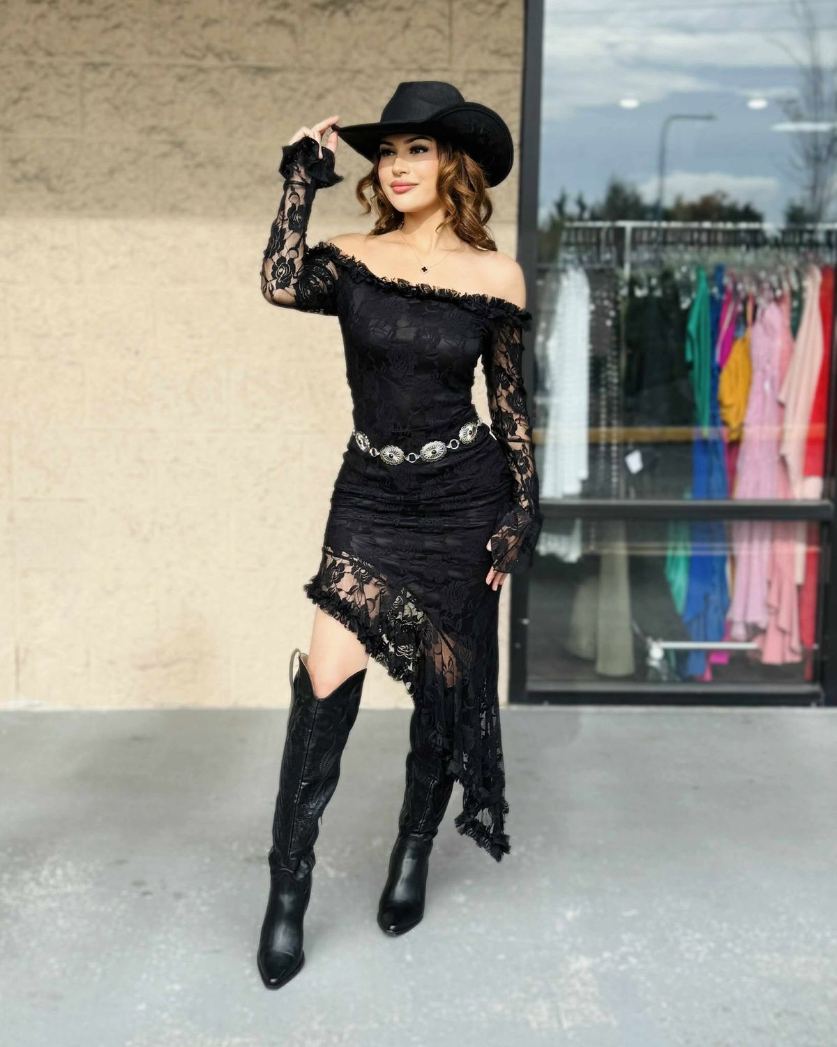 Dreamy lace midi dress