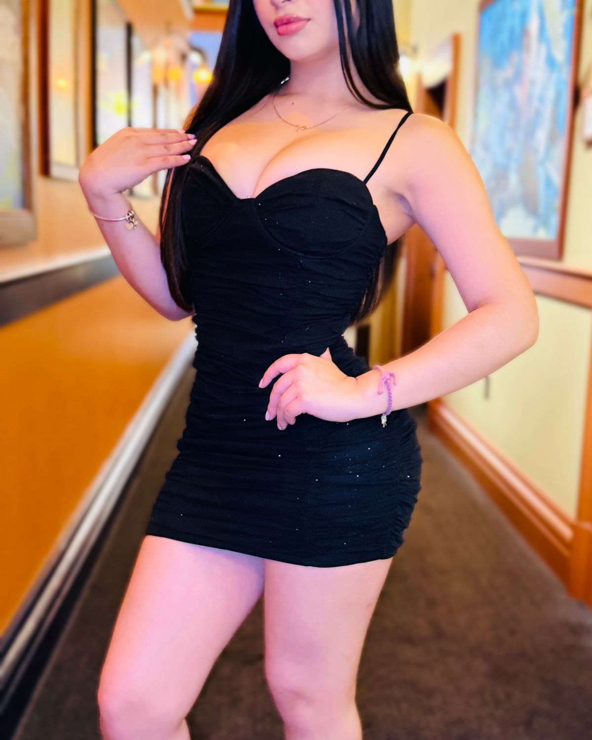 Night off glitter mini dress