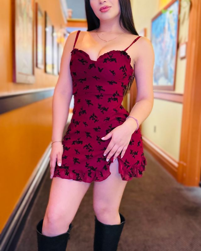 Entice me floral mini dress