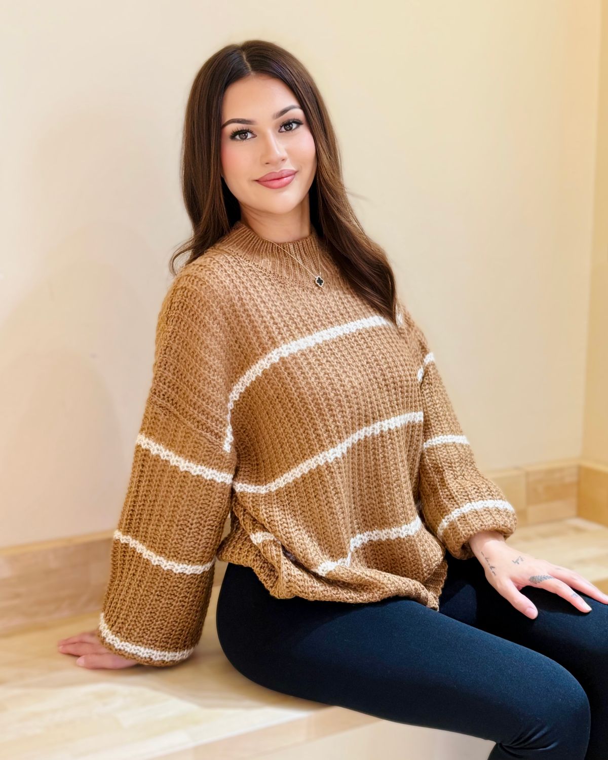 Cozy stripped sweater