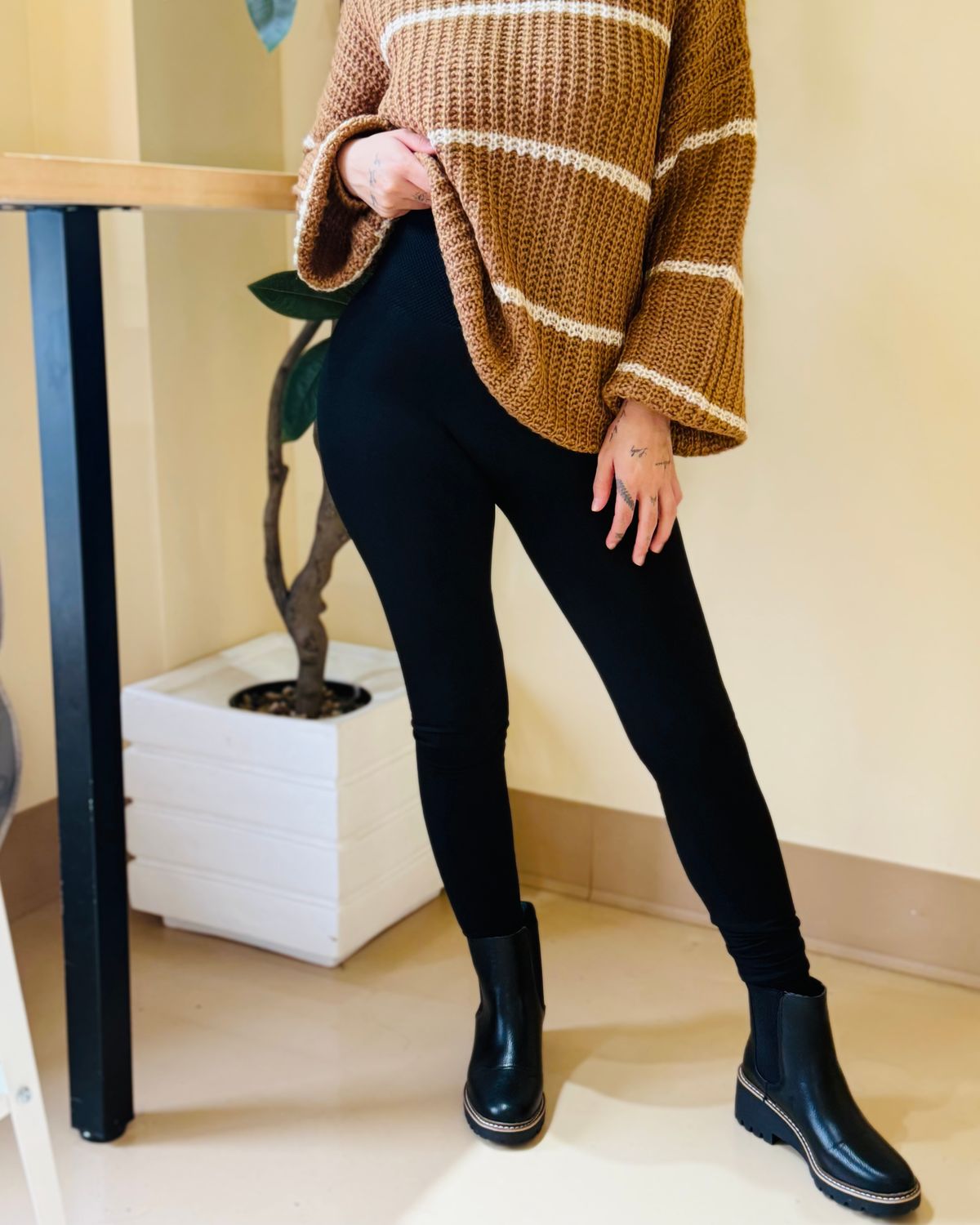 Mid compression fleece leggings