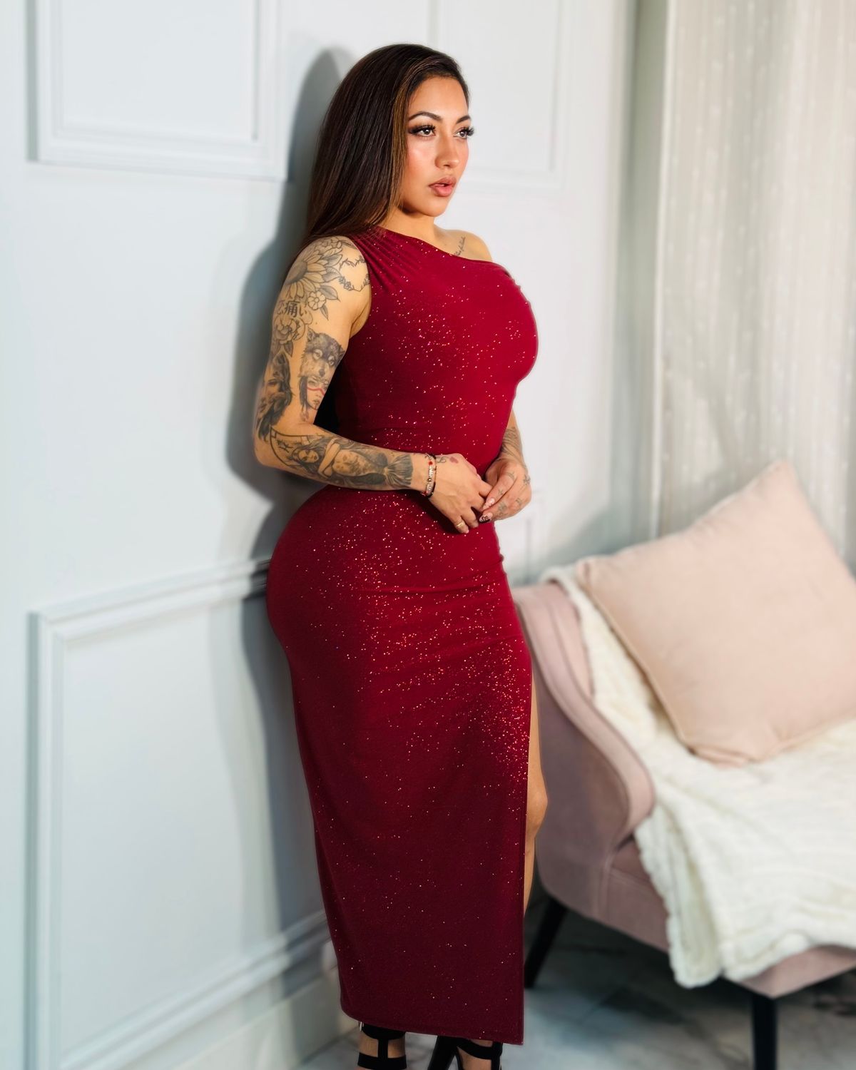 Sparkle bright evening dress