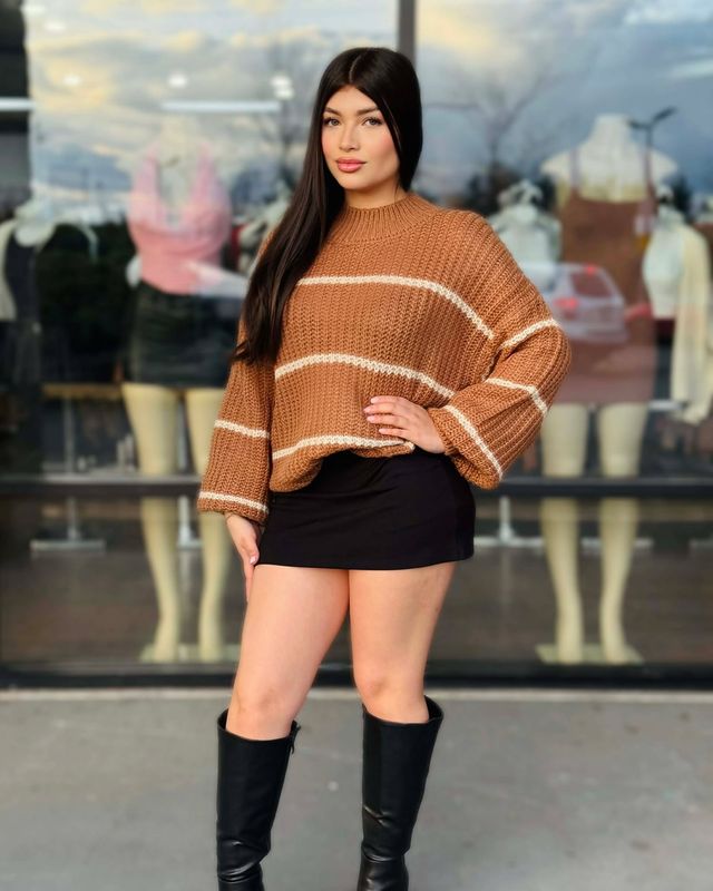 Cozy stripped sweater