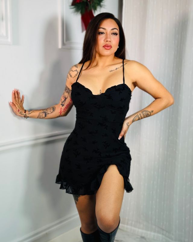 Entice me floral mini dress