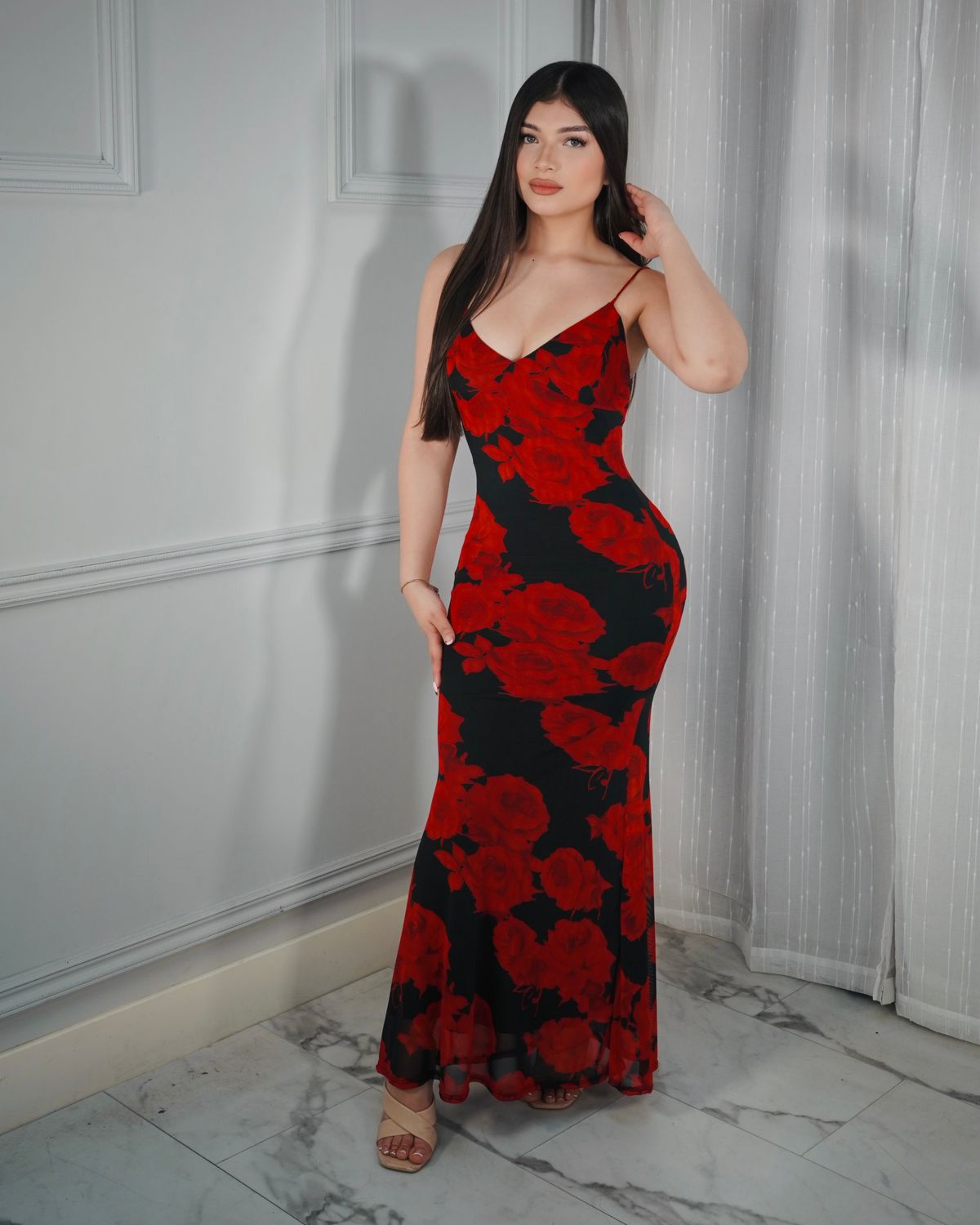 High standards floral long maxi dress