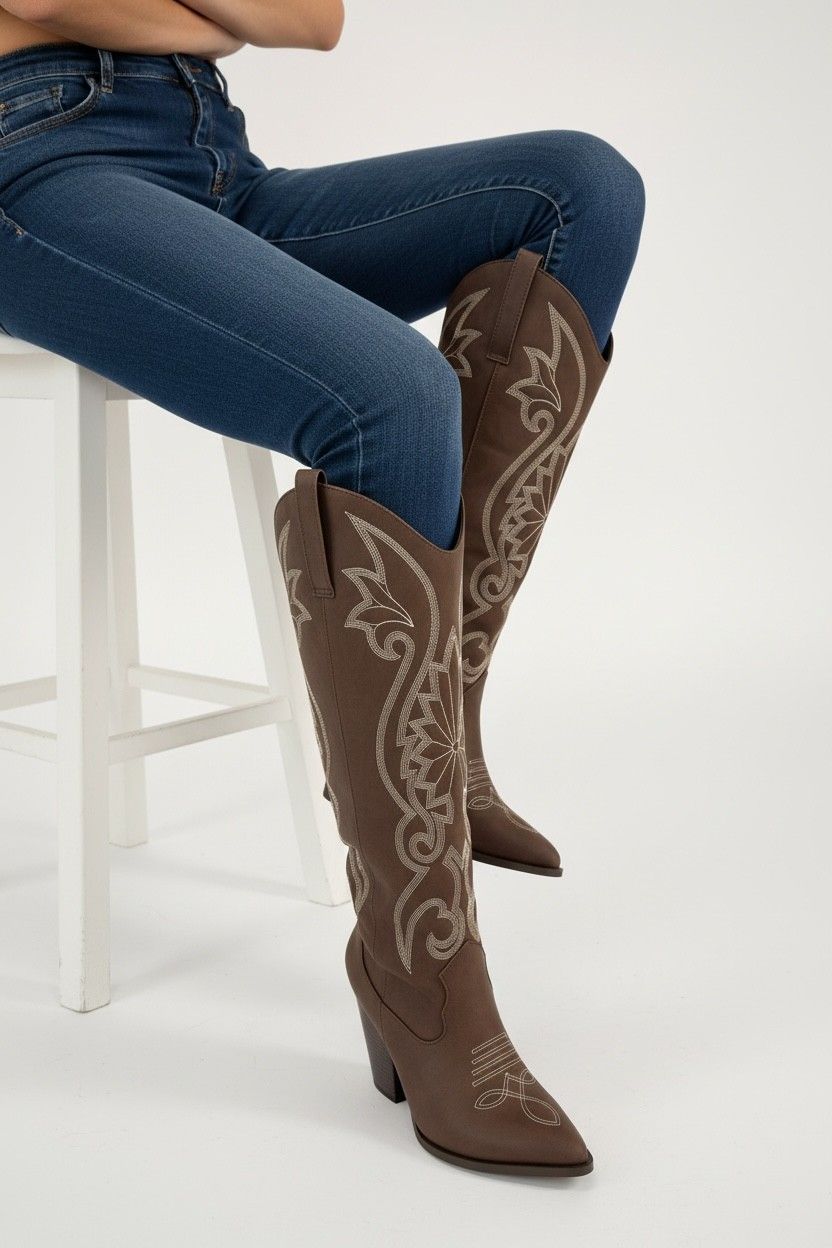Closet stable western boots