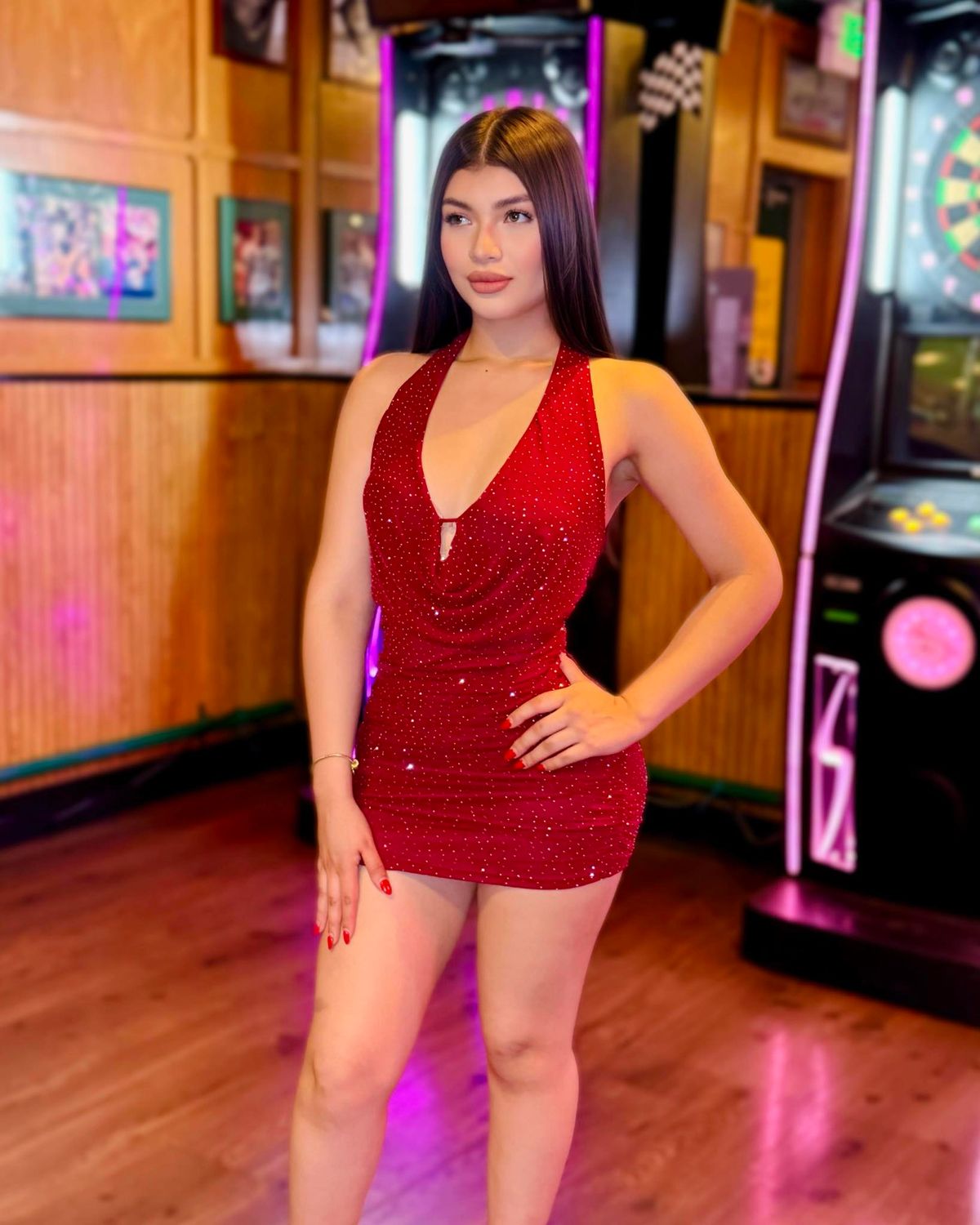 Eyes on me  rhinestone dress