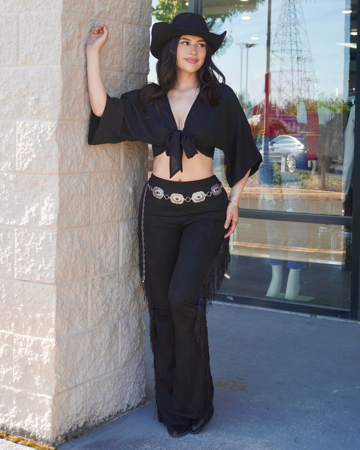 Rodeo night suede bell bottoms