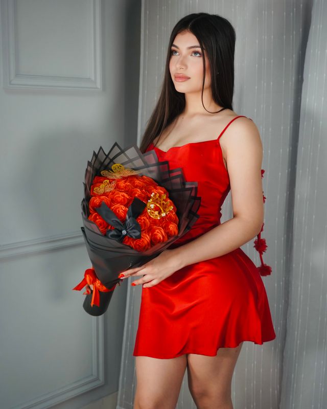 Be mine satin floral mini dress