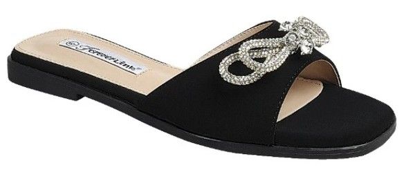 Main suede slide embellished