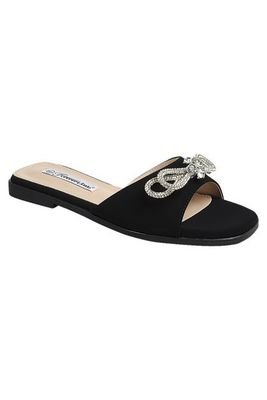 Main suede slide embellished