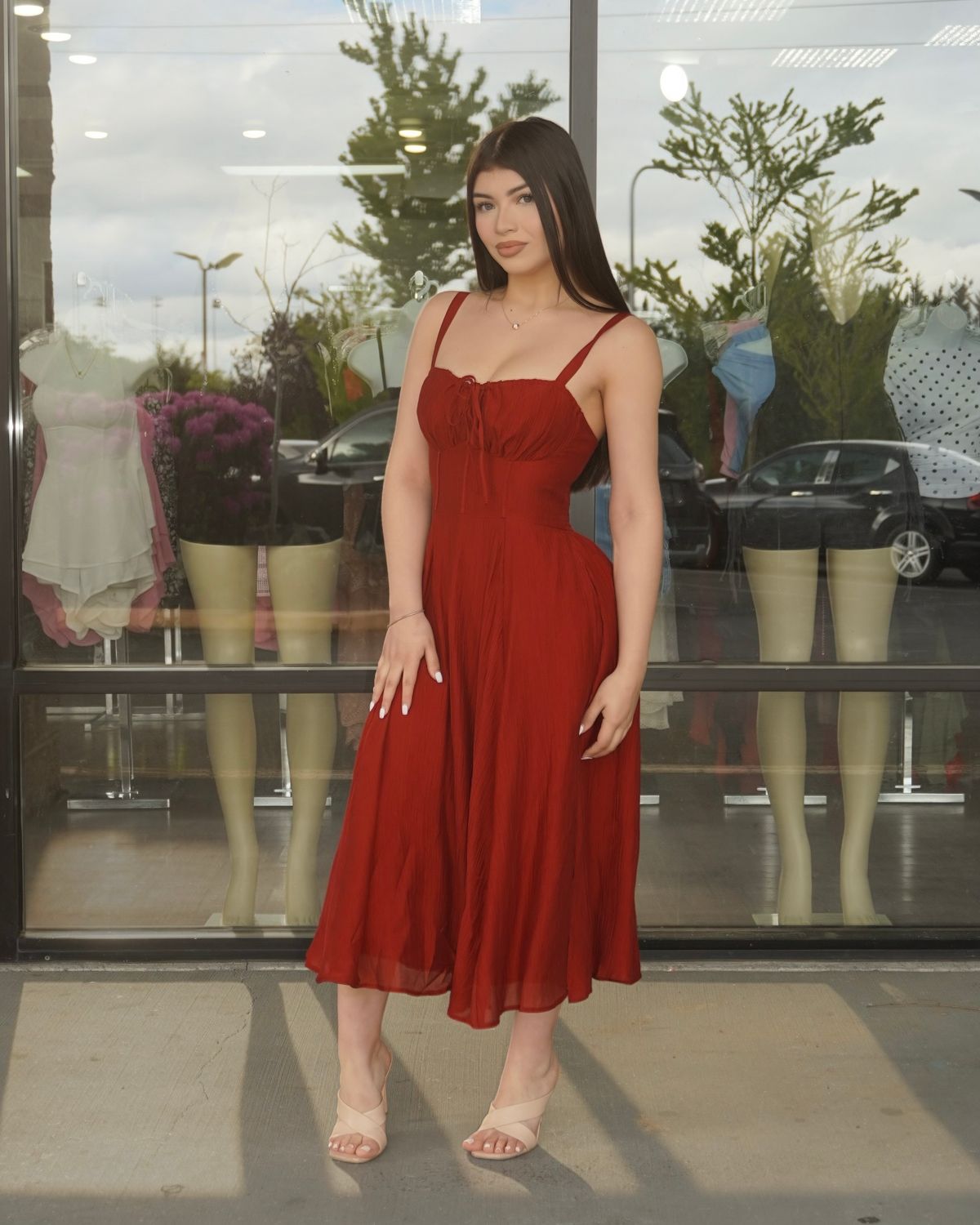 Fine like wine midi dress