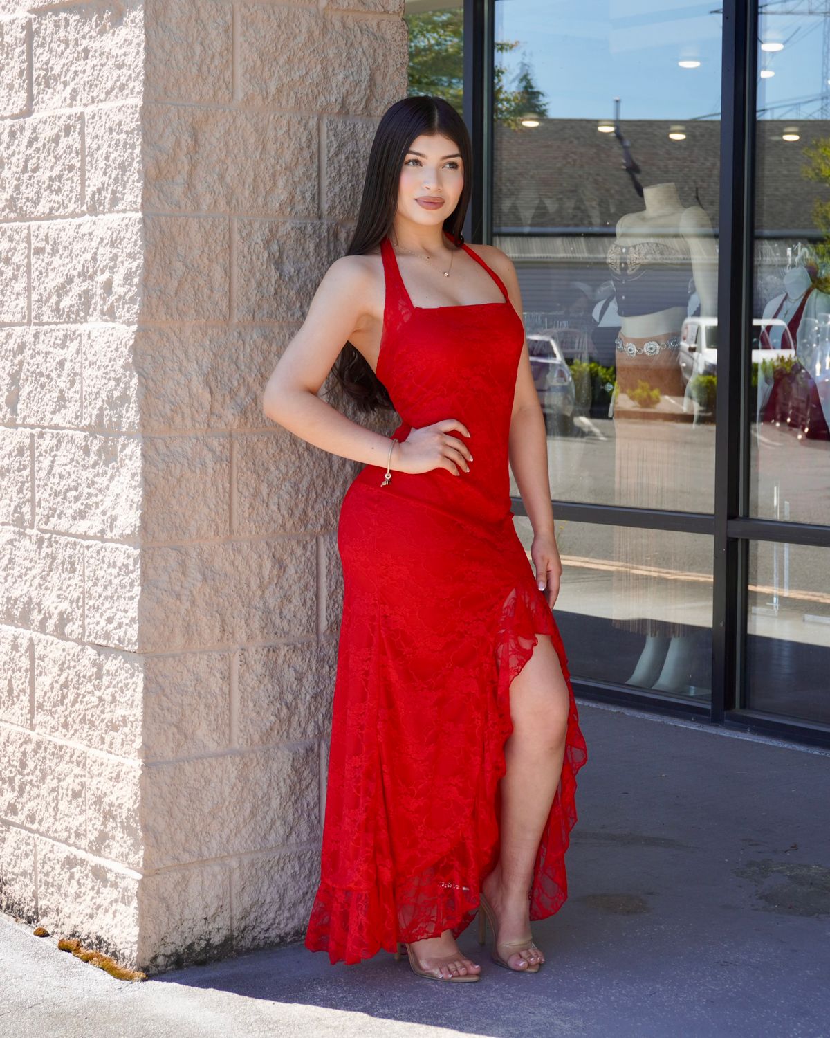 Elegance is key lace maxi dress